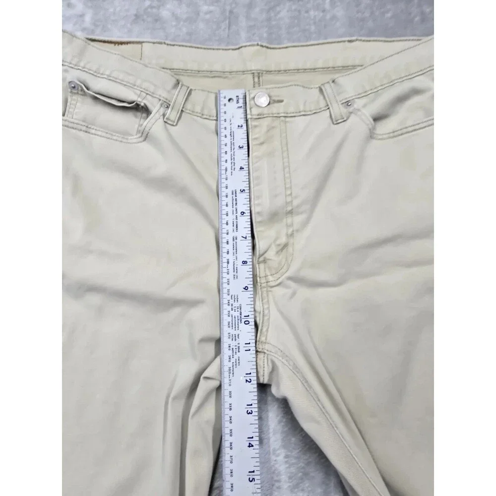 Levis 541 Jeans Mens 38x30 Khaki Beige Athletic Taper Comfort Stretch